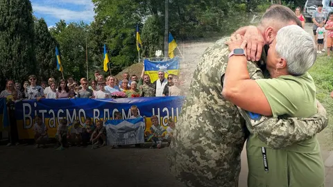 На Франківщині зустріли звільненого з полону бійця Руслана Костюка