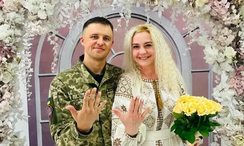 У Тернополі військовий одружився з коханою під час служби