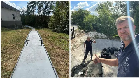 У Кременці власноруч облаштували стартову естакаду для юних санкарів
