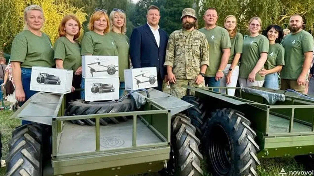 Нововолинська громада передала військовим роботів «Тарган 200»