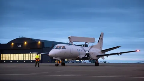 Шведський літак ДРЛВ ASC 890 заступив на бойове чергування в Україні