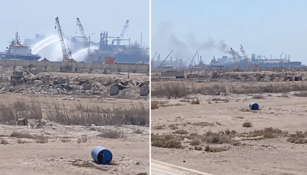 У порту Єгипту дрон уразив американське газосховище
