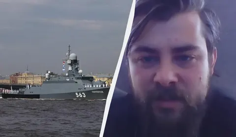 Російський військовий підпалив ракетний корабель і втік з документами