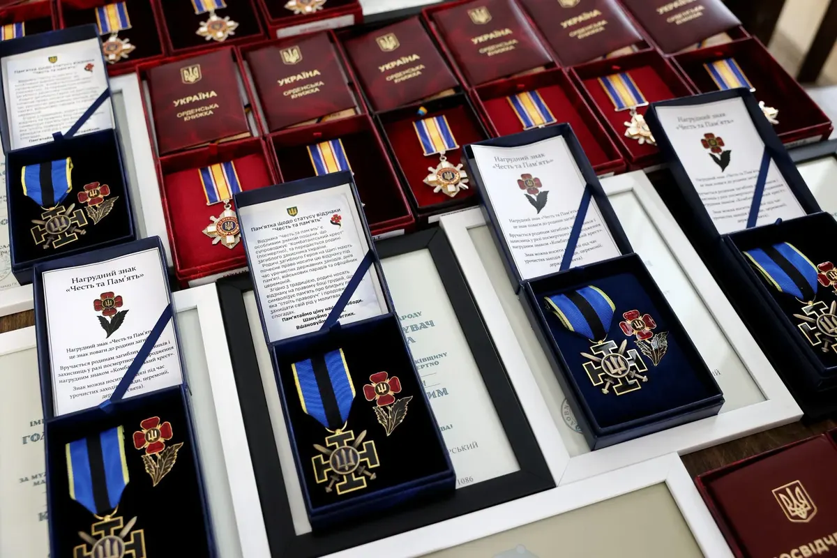 У Львові родинам полеглих воїнів вручили державні нагороди