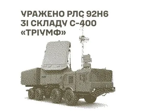 Сили оборони уразили РЛС 92Н6 комплексу С-400 у Сочі та низку об'єктів РФ