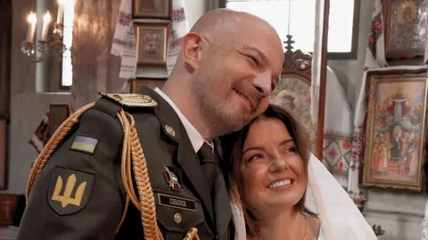 Марічка Падалко повінчалася з чоловіком-військовим після 16 років шлюбу
