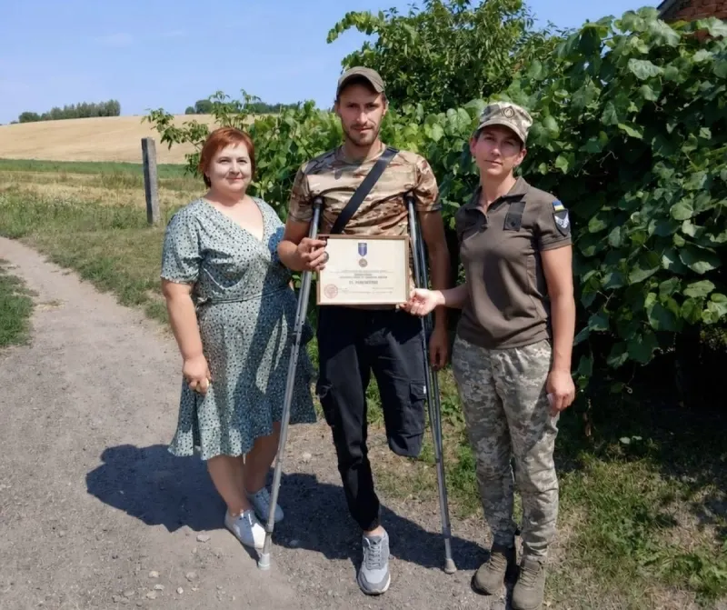 Волинський ветеран Юрій Євчинський отримав відзнаку «За поранення»