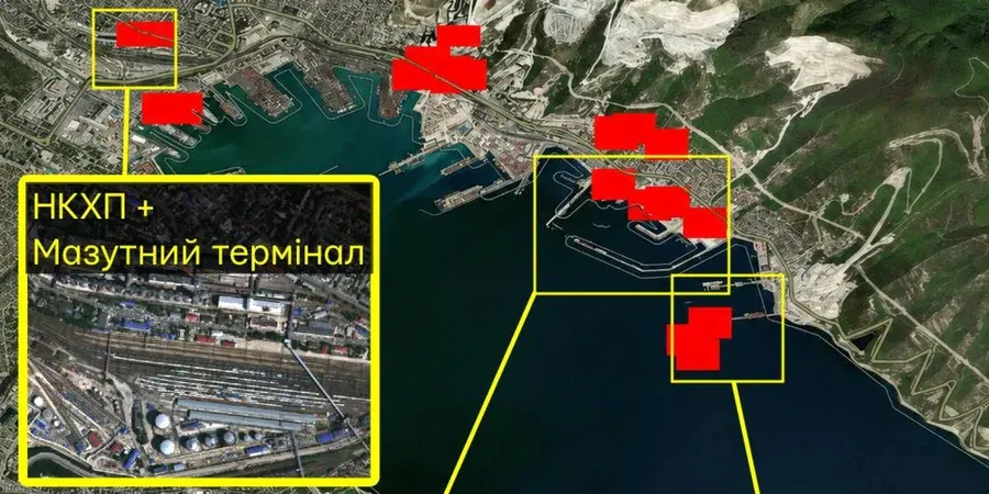 Сили оборони вдарили по терміналах і фрегатах РФ у Новоросійську