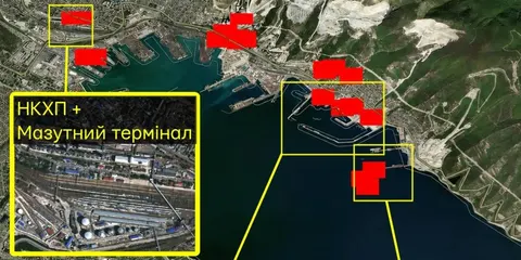 Сили оборони вдарили по терміналах і фрегатах РФ у Новоросійську