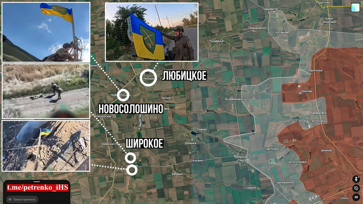 ЗСУ зачистили Новосолошине та Широке на Гуляйпільському напрямку