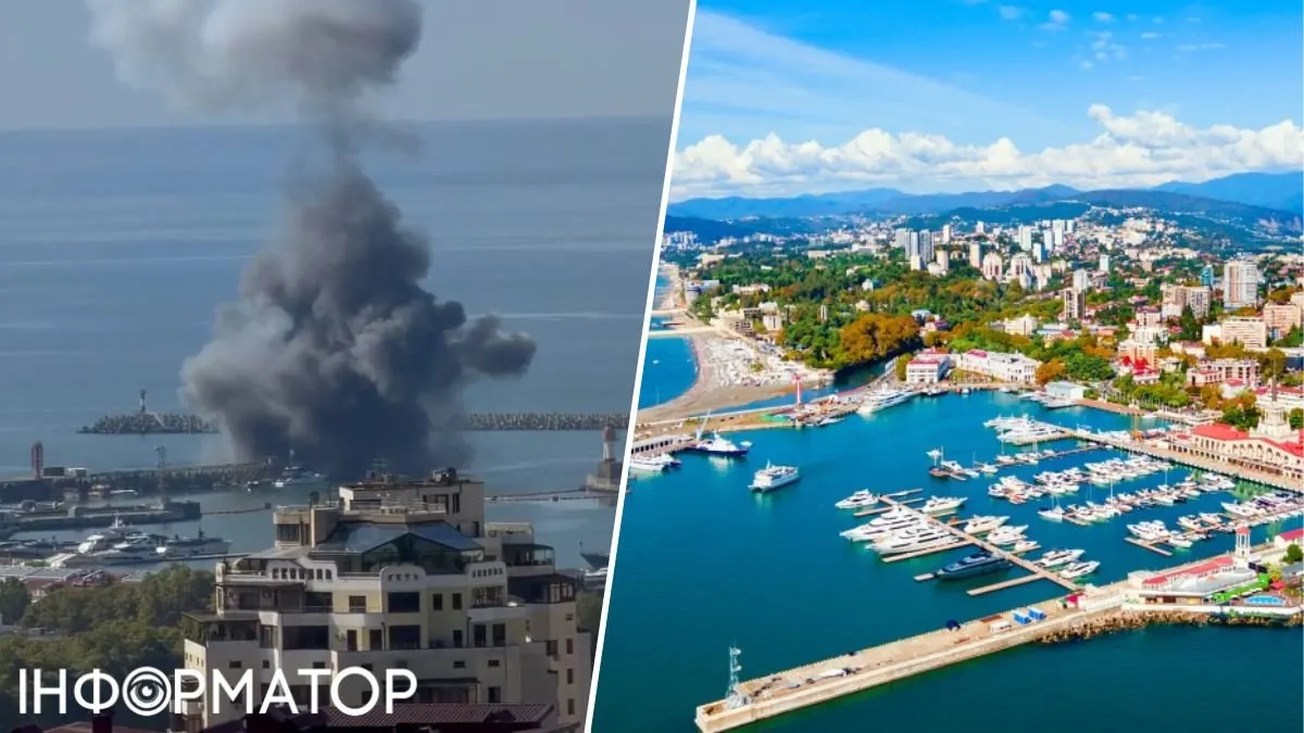 У Сочі атаковано морський порт: два вибухи та дим над акваторією
