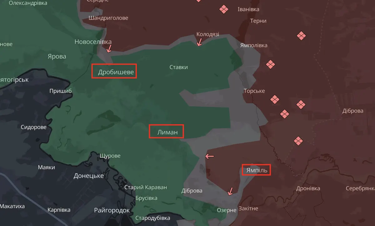 Лиманський напрямок: окупанти тиснуть, але без успіху — ОС