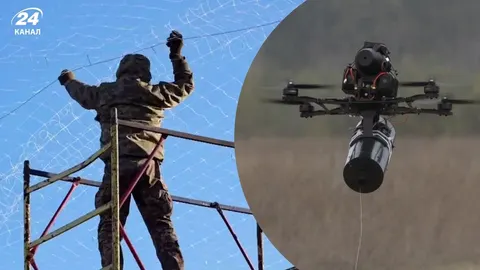 Командир 96-го батальйону розповів, як облаштовують антидроновий захист біля фронту
