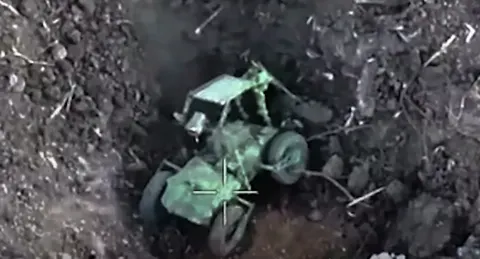 Наземний дрон 3-ї ОШБр знищив бліндаж із російською піхотою на Лиманському напря