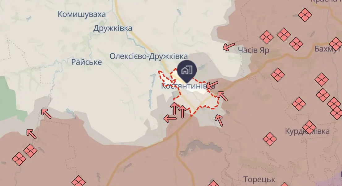 Російські дрони б'ють на 40 км вглиб тилу під Костянтинівкою, ускладнюючи логістику ЗСУ