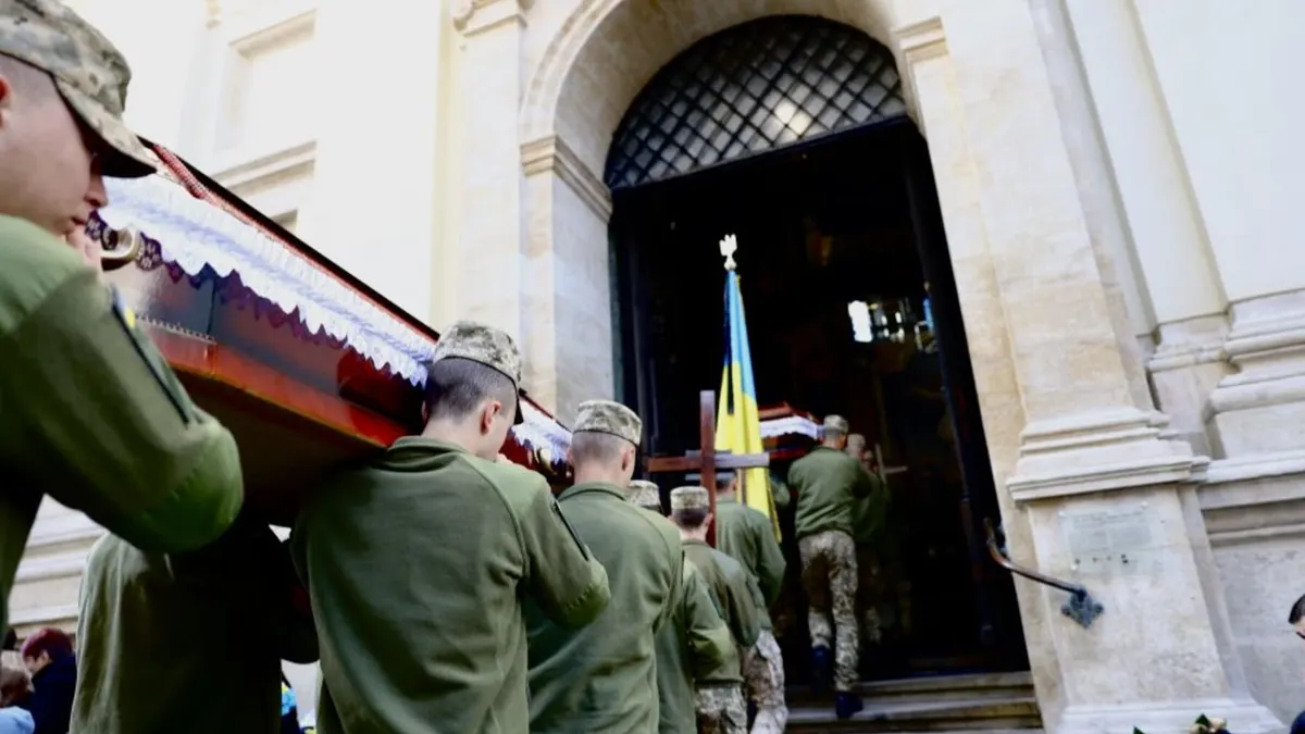 Львів попрощається з двома військовими: Романом Гуменним та Євгенієм Грибоносом