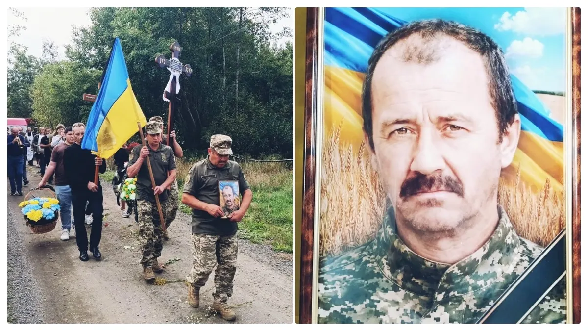 На Волині поховали 54-річного воїна Василя Вороб'я, який помер після поранень