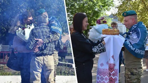 На Кіровоградщині зустріли звільненого з полону морпіха Костянтина Пічкура