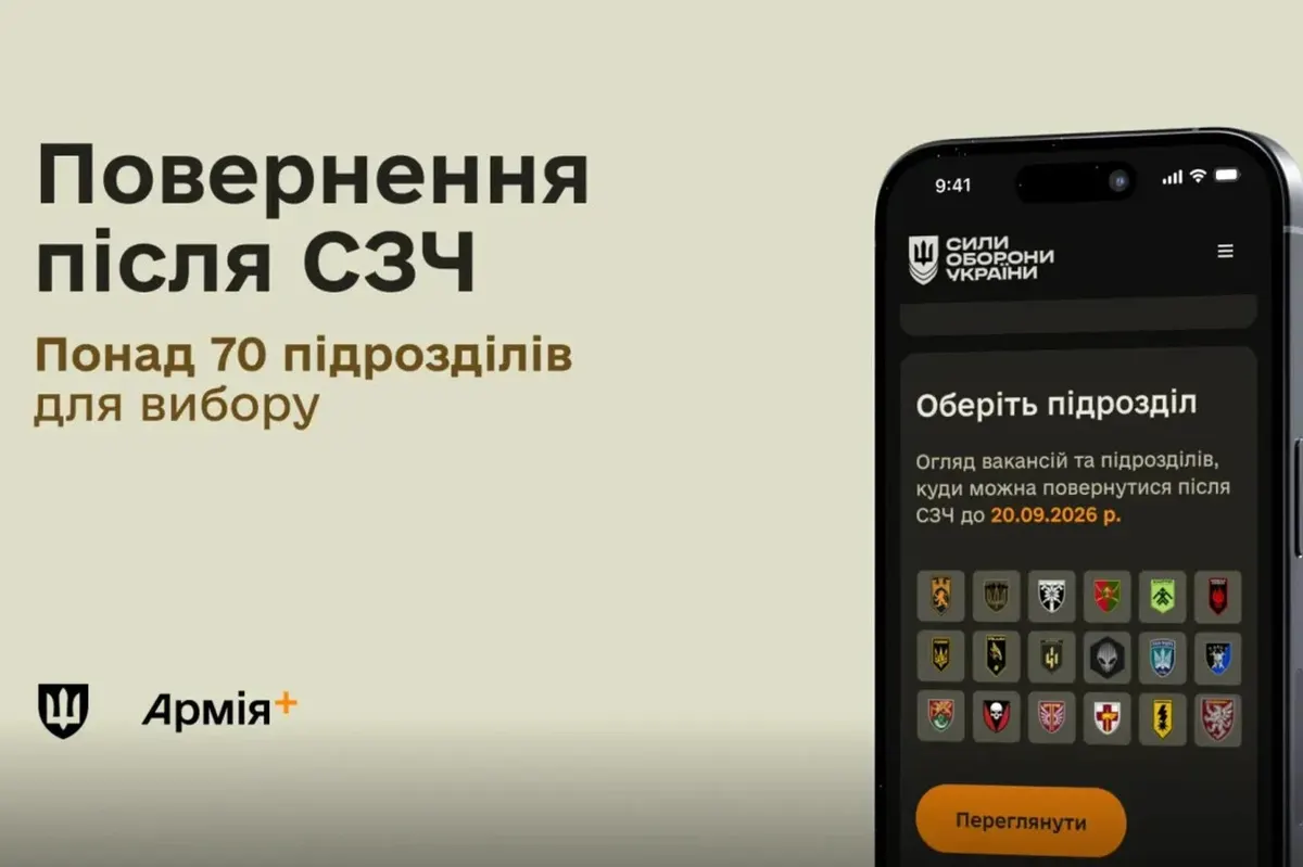 Міноборони розширило перелік підрозділів для військових після СЗЧ