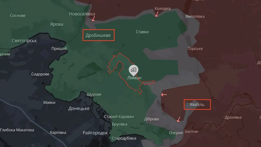 «Атакують з усіх напрямків»: РФ тисне на Лиманському фронті