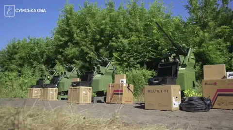 Сумщина передала військовим п'ять турелей Sky Sentinel